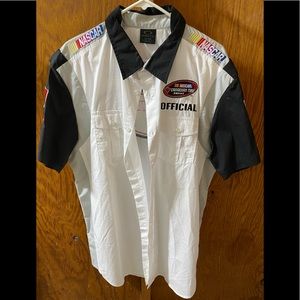 Oakley Official NASCAR Canadian Tire series XL button down track shirt.